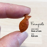Collory Fisch-Backform Mini 2 cm - Bordeauxrot
