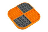 Schleckmatte LickiMat® Slomo™ Playdate™ 20 x 20 cm orange