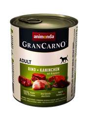 Animonda GranCarno Original Adult Rind + Kaninchen mit Kräutern 800 g
