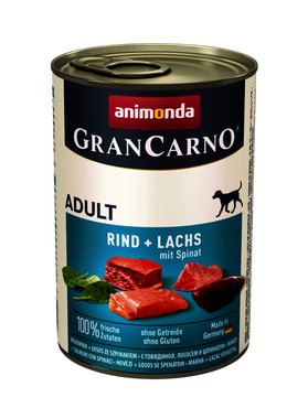 Animonda GranCarno Original Adult Rind + Lachs mit Spinat 400 g