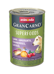 Animonda GranCarno - Superfoods,
lamb + amaranthus, cranberries, salmon oil 400 g
