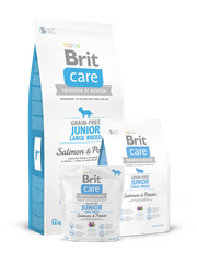 BRIT Care dog Grain free Junior Large Breed Salmon & Potato 1 kg