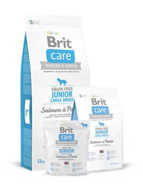 BRIT Care dog Grain free Junior Large Breed Salmon & Potato 12 kg