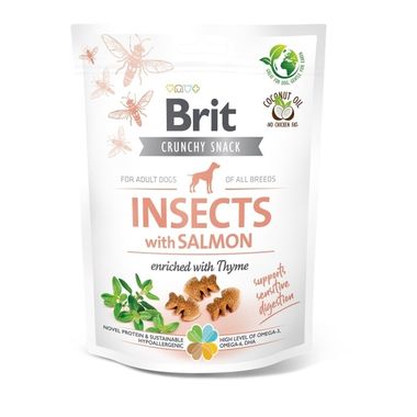 Brit Care Crunchy Cracker. Insects with Salmon enriched with Thyme 200 g