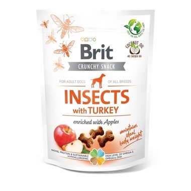 Brit Care Crunchy Cracker. Insects with Turkey enriched with Apple 200 g