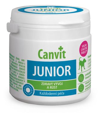 Canvit Junior - Tabletten zur gesunden Entwicklung und Wachstum von Welpen 100g/100 Tbl.