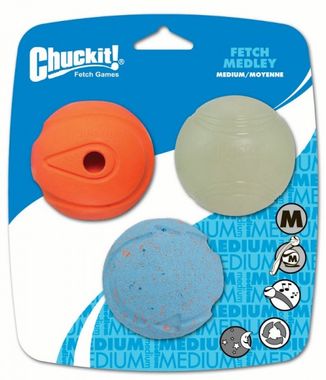Chuckit! Fetch Medley Balls mittel 6,5 cm 3 Stk.