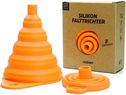 Collory Faltbarer Silikon-Trichter (2er Set) Orange