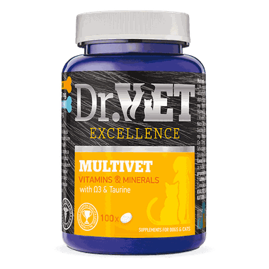 Dr.VET Excellence MULTIVET Vitamins & Minerals 100 g 100 Tabletten