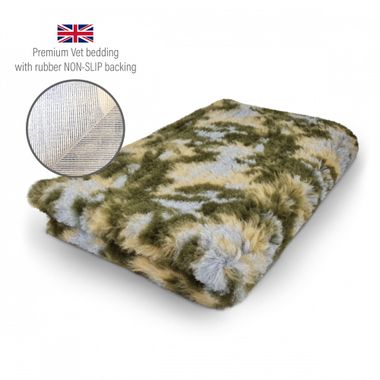 DRYBED Premium Vet Bed camouflage grün 150 x 100 cm