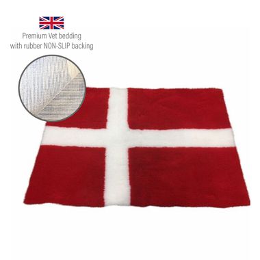 DRYBED Premium Vet Bed Dänemark Flagge 100 x 75 cm