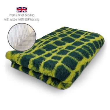 DRYBED Premium Vet Bed Krokodil grün 150 x 100 cm
