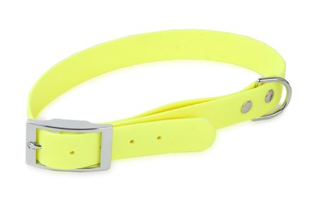 Firedog BioThane Halsband Basic 25 mm 35-43 cm neongelb