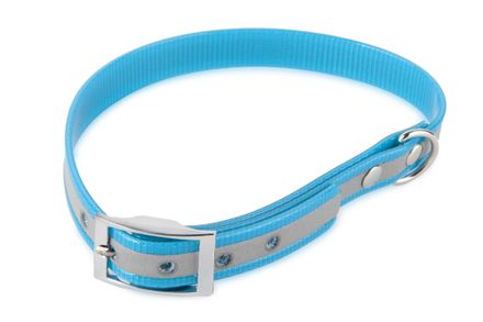 Firedog BioThane Halsband Basic Reflekt 19 mm 30-38 cm türkis
