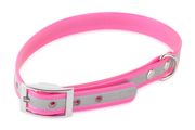 Firedog BioThane Halsband Basic Reflekt 19 mm 50-58 cm rosa