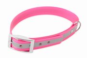 Firedog BioThane Halsband Basic Reflekt 25 mm 40-48 cm rosa