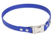 Firedog BioThane Halsband Clip 19 mm 42 cm blau