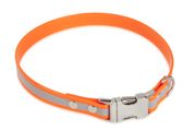Firedog BioThane Halsband Clip Reflekt 19 mm 35 cm orange