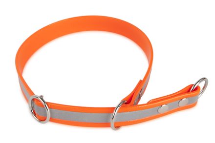 Firedog BioThane Halsband Sport Reflekt 19 mm 45 cm orange