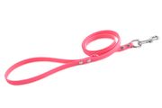 Firedog BioThane Hundeleine 13 mm 2 m mit Handschlaufe & D-Ring rosa