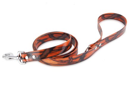 Firedog BioThane Hundeleine 25 mm 2 m mit Handschlaufe & D-Ring camo orange