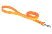Firedog BioThane Hundeleine 25 mm 2 m mit Handschlaufe & D-Ring Glossy orange