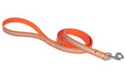 Firedog BioThane Hundeleine Reflekt 19 mm 1,2 m mit Handschlaufe & D-Ring orange