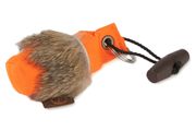 Firedog Schlüsselanhänger Minidummy orange mit Fell