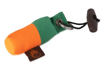 Firedog Schlüsselanhänger Minidummy grün/orange
