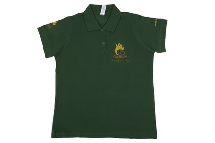 Firedog Poloshirt Damen dunkelgrün M