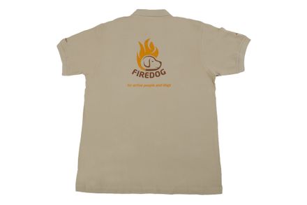 Firedog Poloshirt Unisex sand M