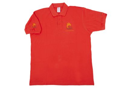 Firedog Poloshirt Unisex sunset orange S