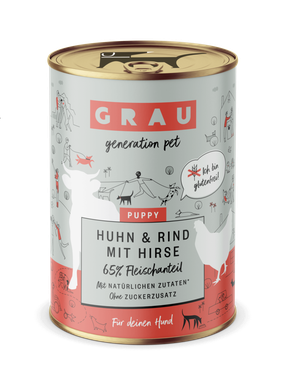 Grau Junior Huhn & Rind mit Hirse 400 g
