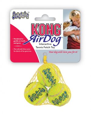 KONG Airdog Squeakair ball M (3 Stk)