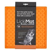 Schleckmatte LickiMat® Buddy LARGE™ 30,5 x 25,5 cm orange