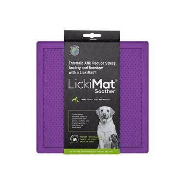 Schleckmatte LickiMat® Classic Soother™ 20 x 20 cm purpur