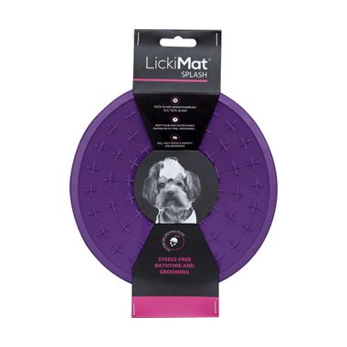 Schleckmatte LickiMat® Splash™ 5 x 19 cm purpur