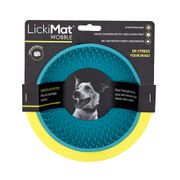 Schleckmatte LickiMat® Wobble™ 8 x 16,5 cm türkis
