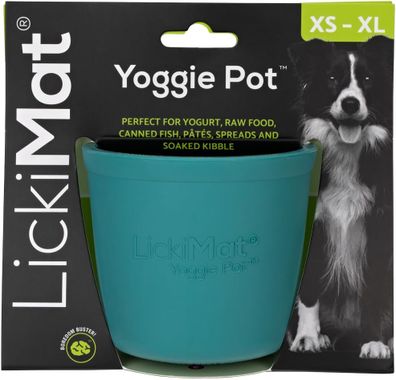 Schleckmatte LickiMat®Yoggie Pot™ 9,5 x 9 cm türkis