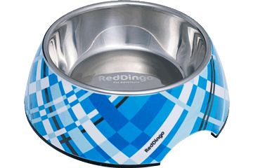 Red Dingo Dog Bowl Flanno Turquoise 175 ml