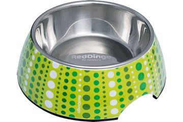 Red Dingo Dog Bowl Lotzadotz Lime Green 175 ml