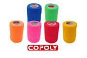 CoPoly selbsthaftende Binde  7,5 cm x 4,5 m –  MIX NEON 1 Stk.