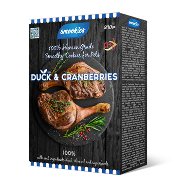 Smookies Duck & Cranberries 200 g Snacks für Hunde