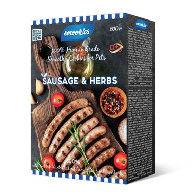 Smookies Sausage & Herbs, 200 Gram Snacks für Hunde