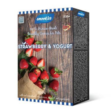 Smookies Strawberry & Yogurt, 200 Gram Snacks für Hunde