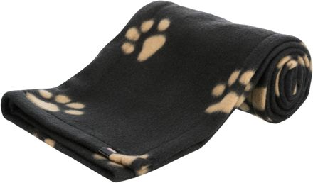 Trixie Fleece Decke BEANY 100 x 70 cm schwarz/beige/